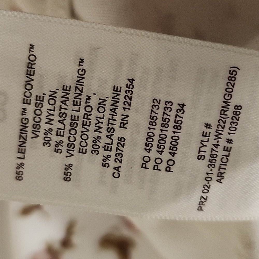 Aritzia Sunday Best Maverick Bustier Top White Floral Size Meduim - Picture 16 of 16